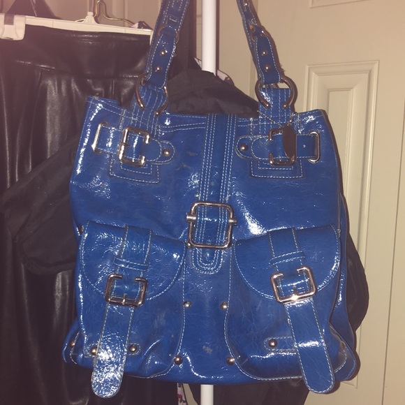 Chinese Laundry bag in bright cobalt blue - Picture 10 of 10